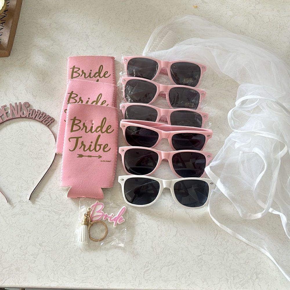 Bachelorette -bride party bundle - all items pictured - will break apart